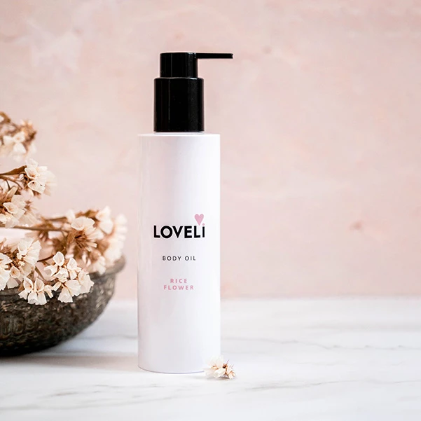 Loveli Body oil Rice Flower