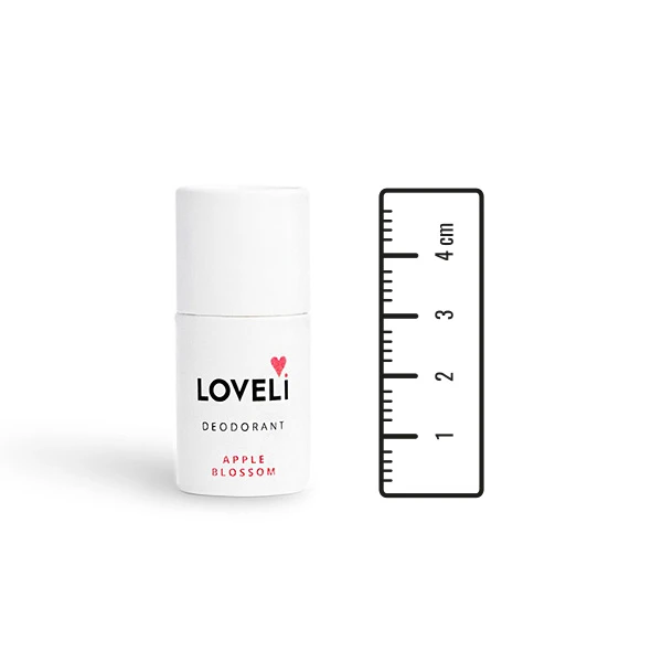 Mini deodorant Apple Blossom 5 gr met liniaal