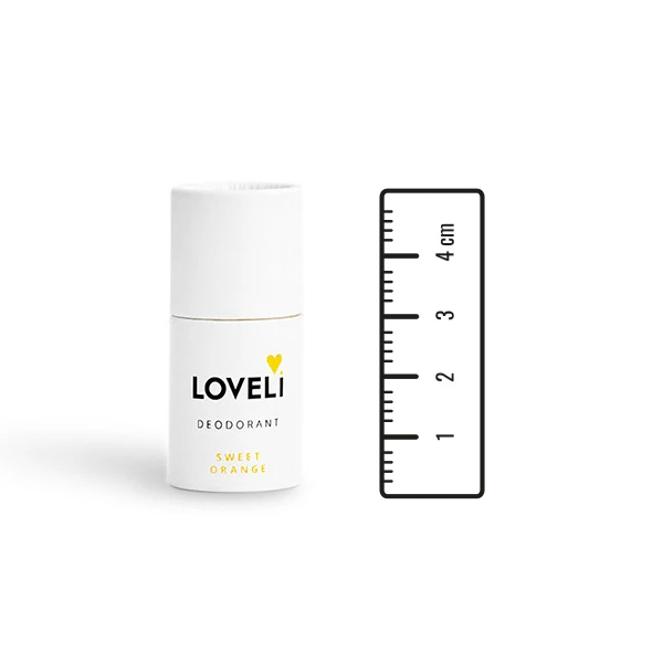 Mini deodorant Sweet Orange 5 gr met liniaal