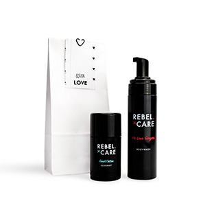 Cadeaupakket Rebel Body wash 200ml & Deo XL Fresh Cotton