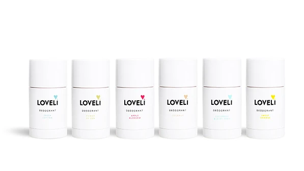 Loveli Deodorant Line up