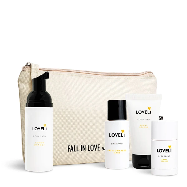 Loveli travel set Sunny Orange