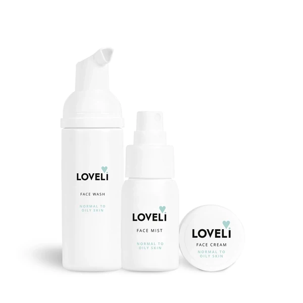 Loveli Face care set Travel size Oily & Dehydrated Skin