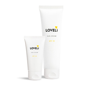 Loveli Sun cream SPF 30 150ml en 50ml