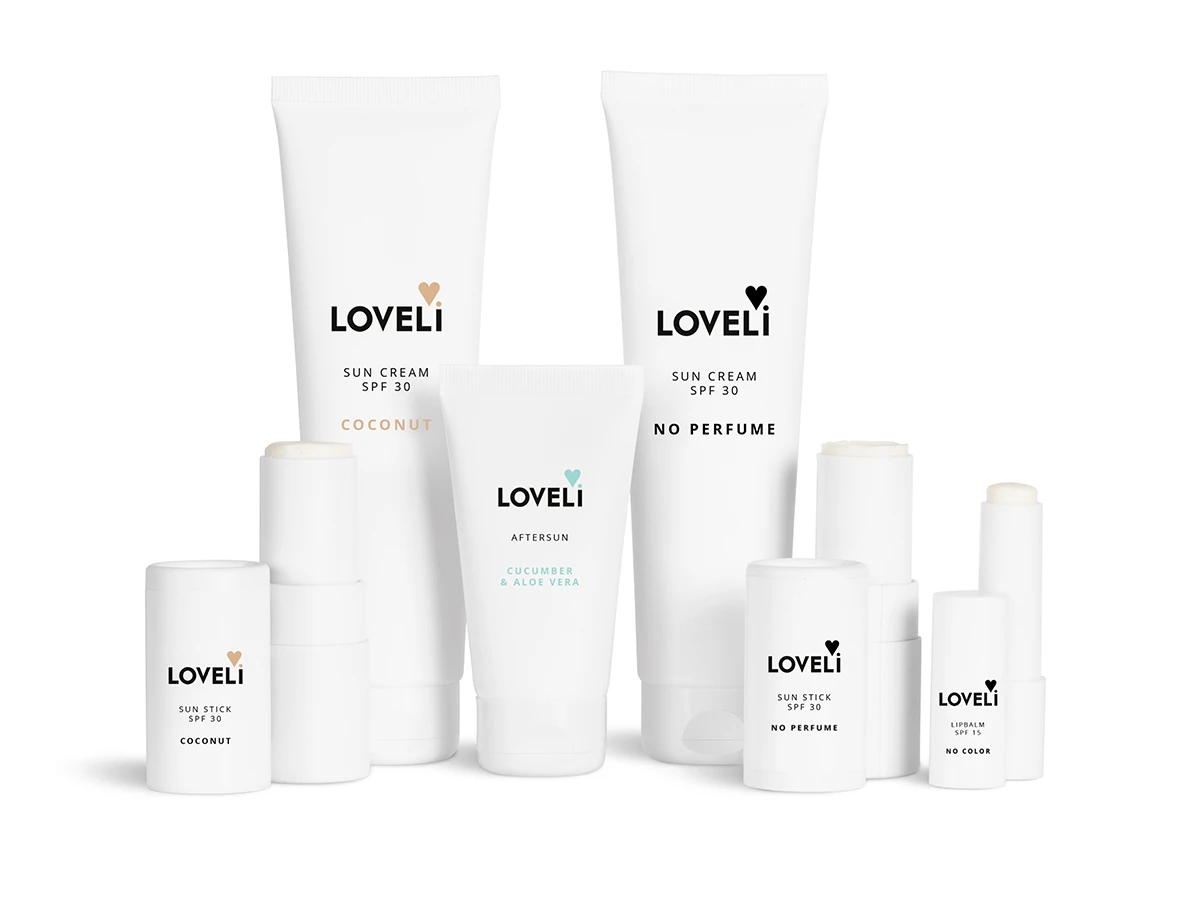 Loveli line up sun care