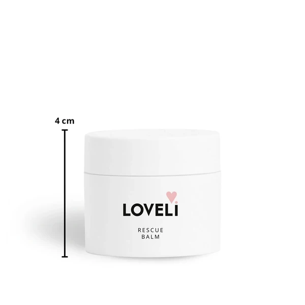Loveli Rescue balm pot 30 ml met liniaal
