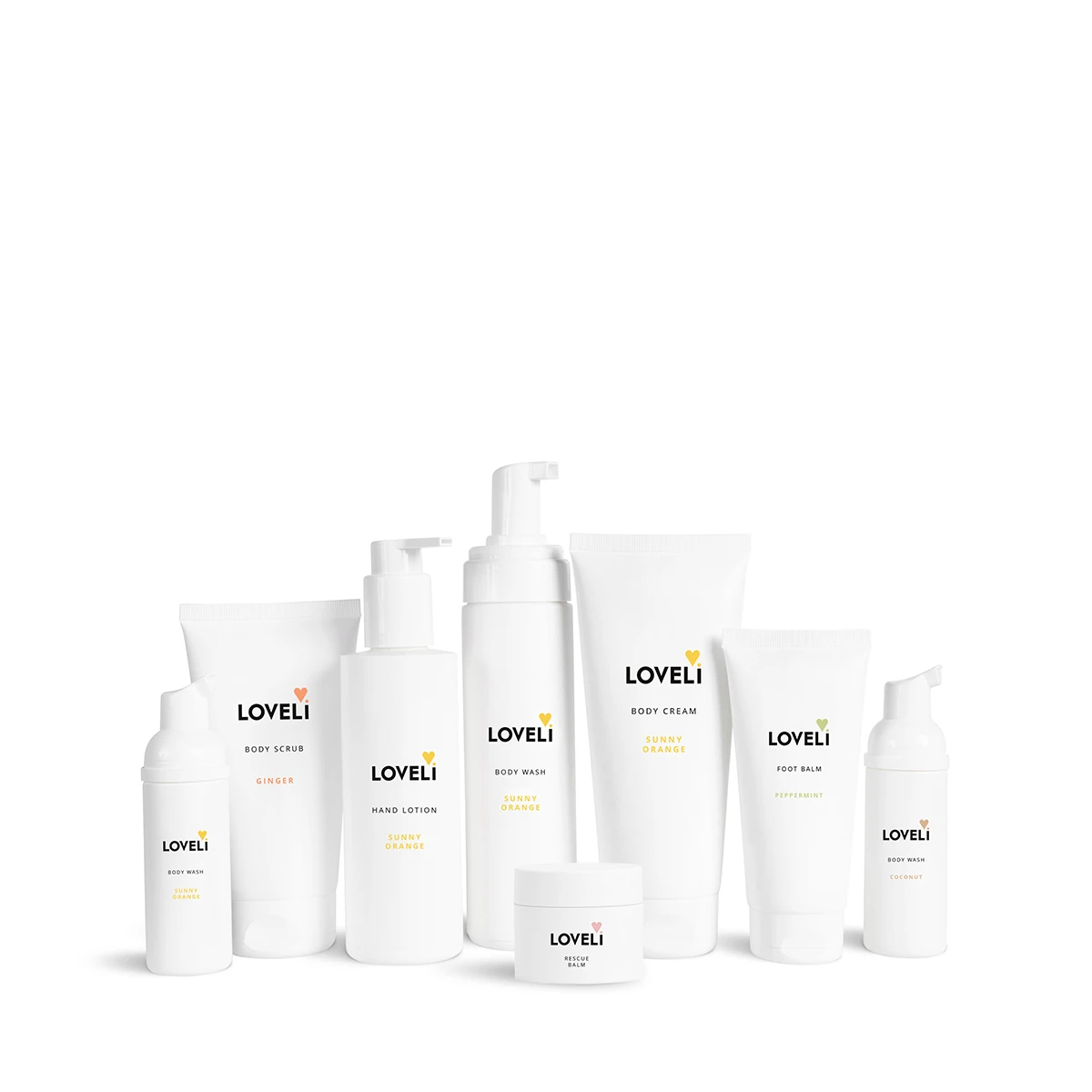 Loveli Body Care line-up