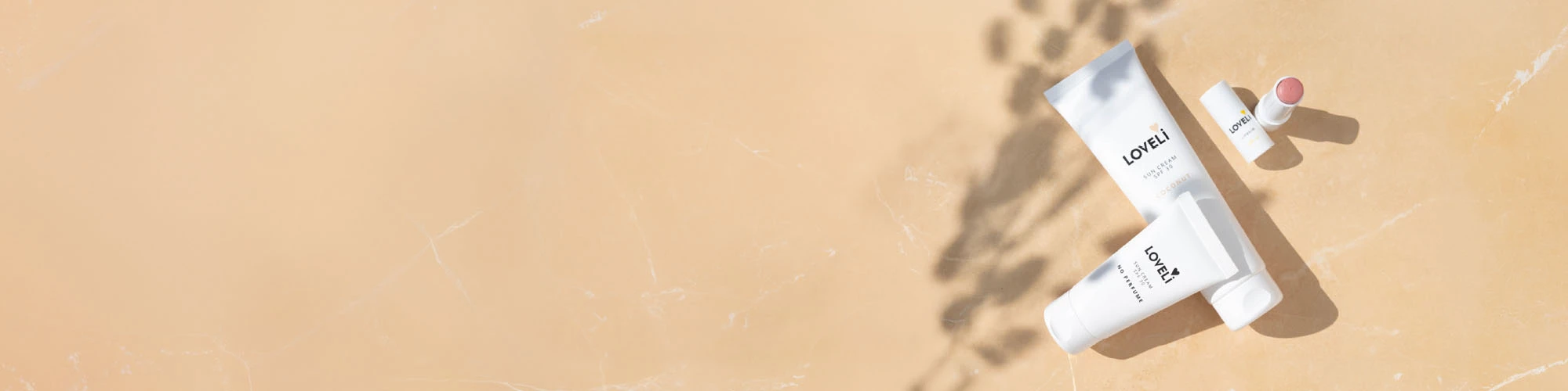 Loveli Sun Care banner